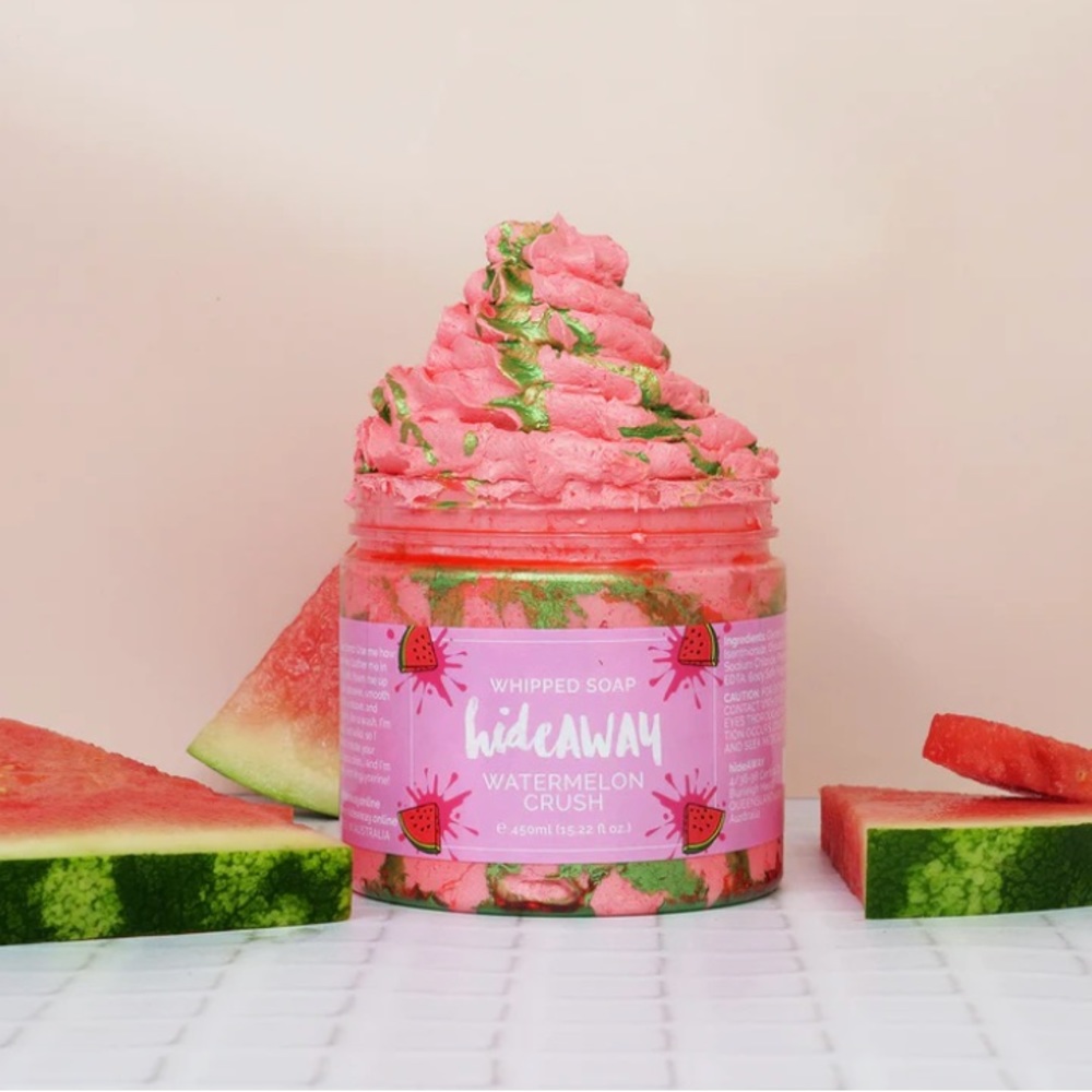 Watermelon whipped soap